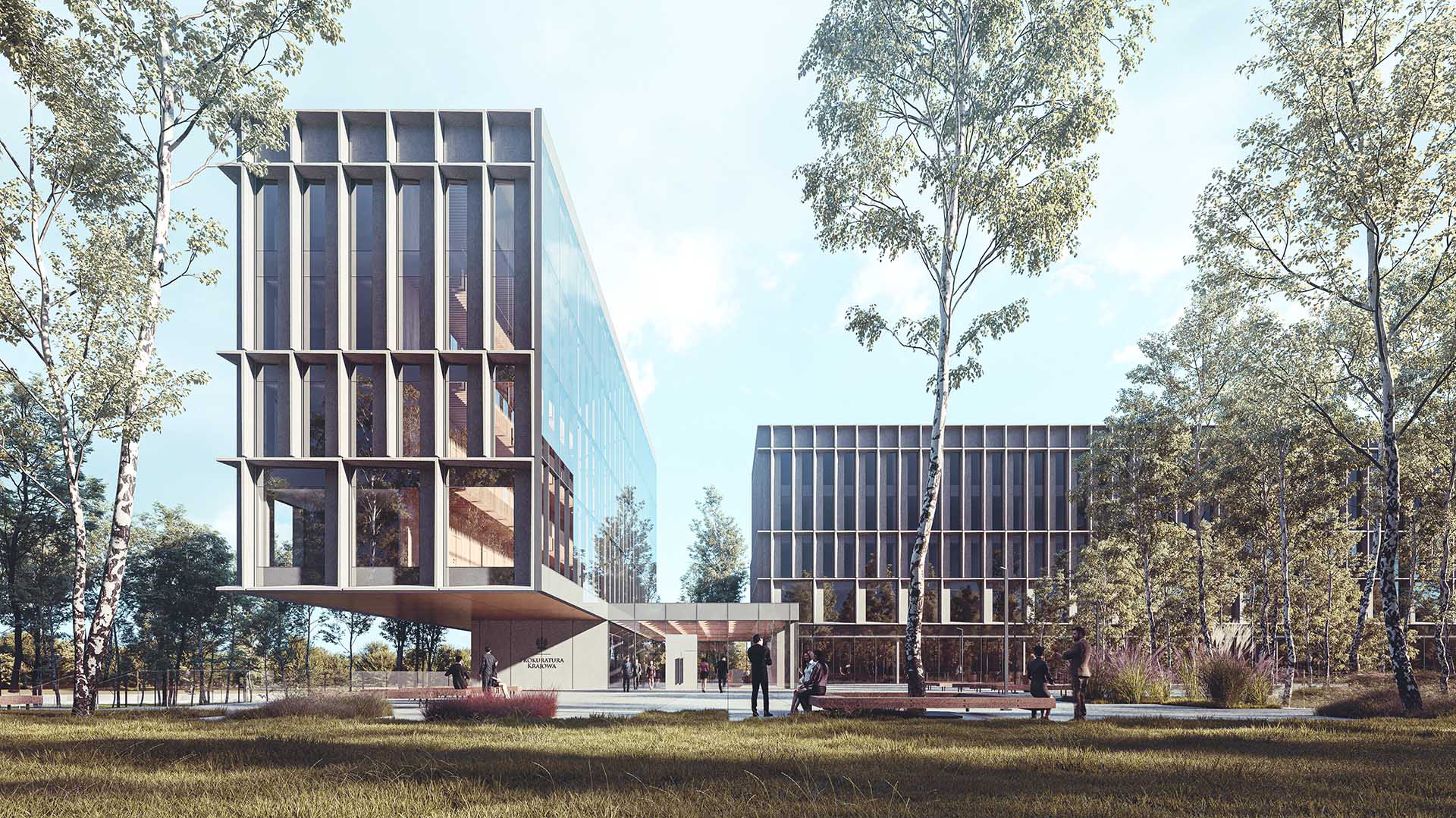 Prosecutor’s office in Katowice – architectural competition 2nd place